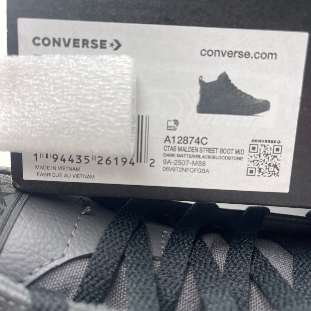 Converse Men’s
CTAS MALDEN STREET BOOT MID DARK MATTER/BLACK/BLOODSTONE Sneakers - Picture 16 of 16